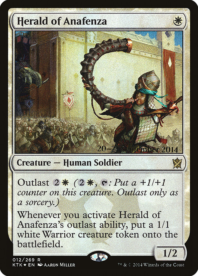 Herald of Anafenza [Khans of Tarkir Prerelease Promos] MTG Single Magic: The Gathering    | Red Claw Gaming