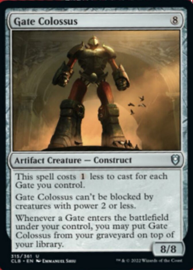 Gate Colossus [Commander Legends: Battle for Baldur's Gate] MTG Single Magic: The Gathering    | Red Claw Gaming