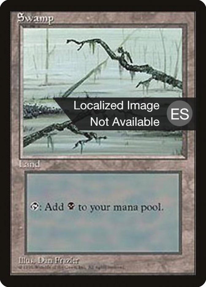 Swamp (C) [Fourth Edition (Foreign Black Border)] MTG Single Magic: The Gathering    | Red Claw Gaming