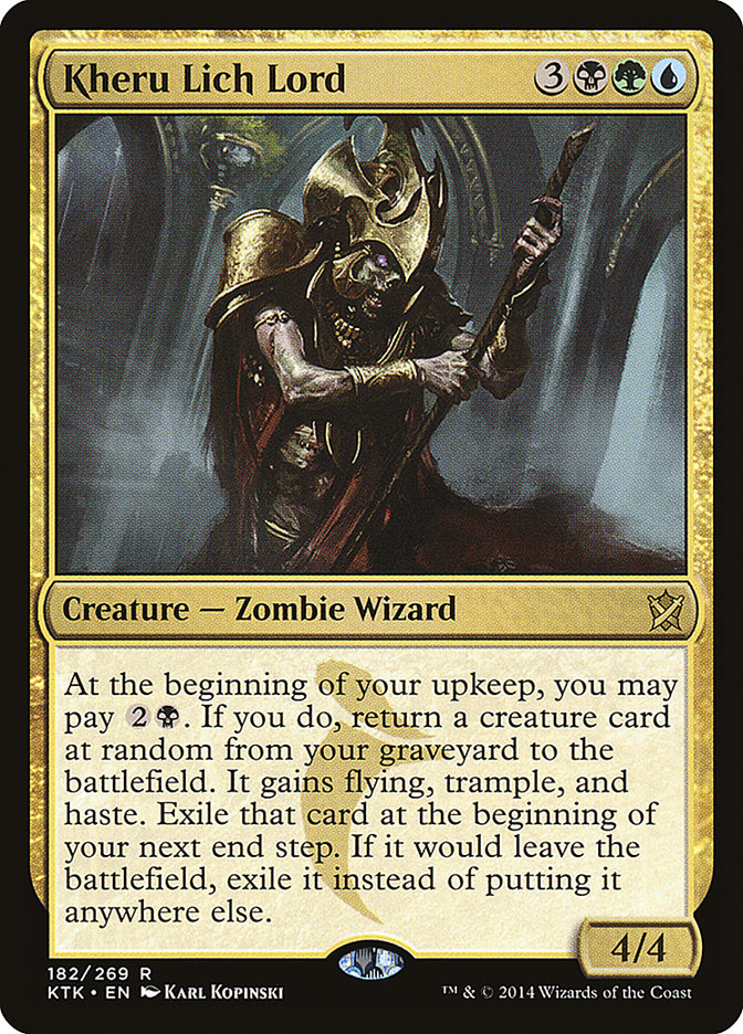 Kheru Lich Lord [Khans of Tarkir] MTG Single Magic: The Gathering    | Red Claw Gaming