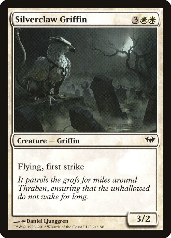 Silverclaw Griffin [Dark Ascension] MTG Single Magic: The Gathering    | Red Claw Gaming