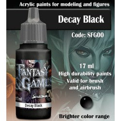 DECAY BLACK SFG00 Scale Fantasy and Game Color Scale 75    | Red Claw Gaming