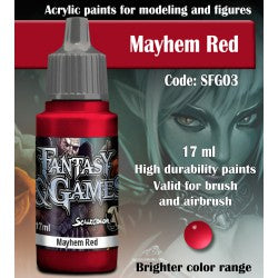 MAYHEM RED SFG03 Scale Fantasy and Game Color Scale 75    | Red Claw Gaming
