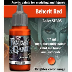 BEHERIT RED SFG05 Scale Fantasy and Game Color Scale 75    | Red Claw Gaming