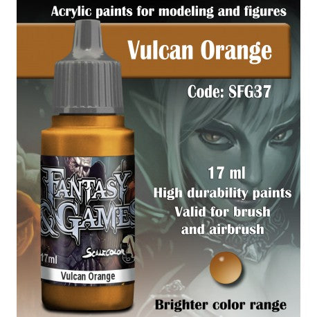 VULCAN ORANGE SFG37 Scale Fantasy and Game Color Scale 75    | Red Claw Gaming