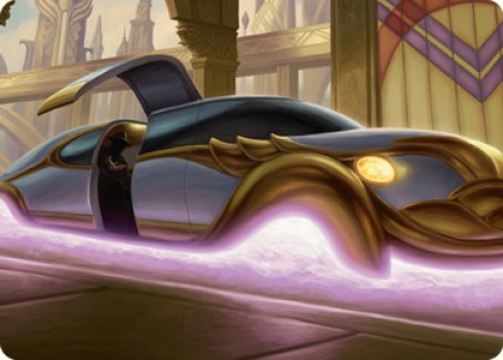 Mysterious Limousine Art Card [Streets of New Capenna Art Series] MTG Single Magic: The Gathering    | Red Claw Gaming
