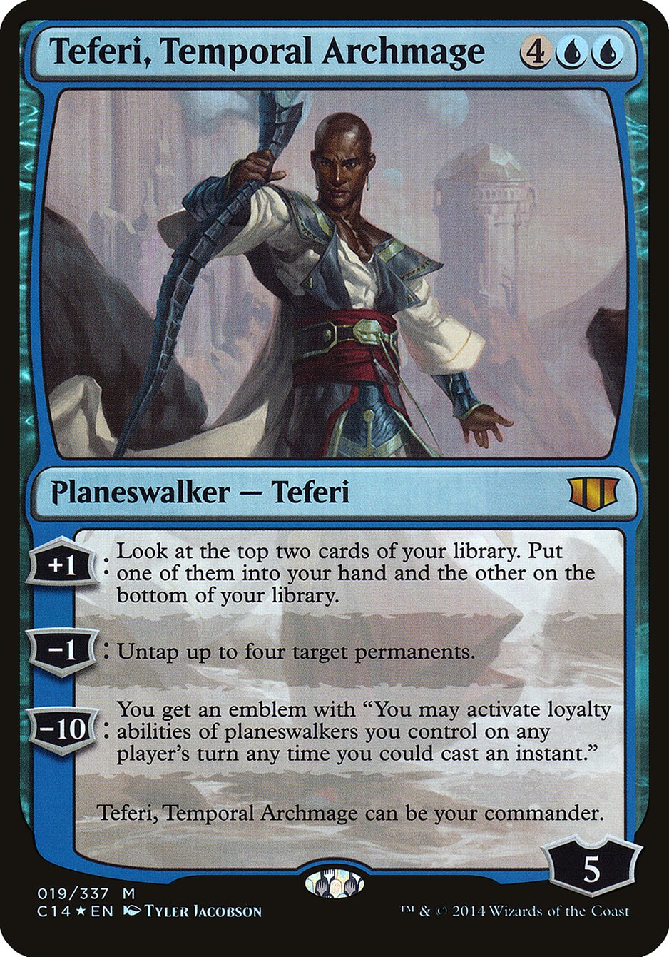 Teferi, Temporal Archmage (Oversized) [Commander 2014 Oversized] MTG Single Magic: The Gathering    | Red Claw Gaming