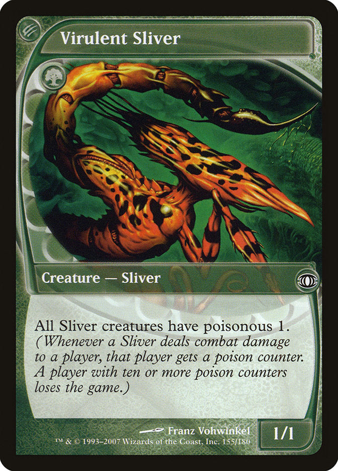 Virulent Sliver [Future Sight] MTG Single Magic: The Gathering    | Red Claw Gaming
