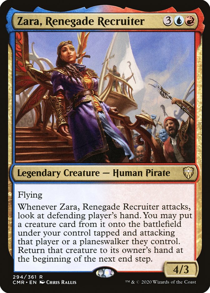 Zara, Renegade Recruiter [Commander Legends] MTG Single Magic: The Gathering    | Red Claw Gaming