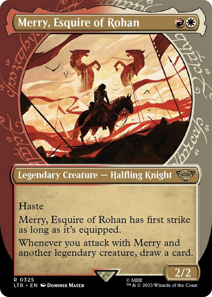 Merry, Esquire of Rohan (Showcase Ring Frame) [The Lord of the Rings: Tales of Middle-Earth] MTG Single Magic: The Gathering    | Red Claw Gaming