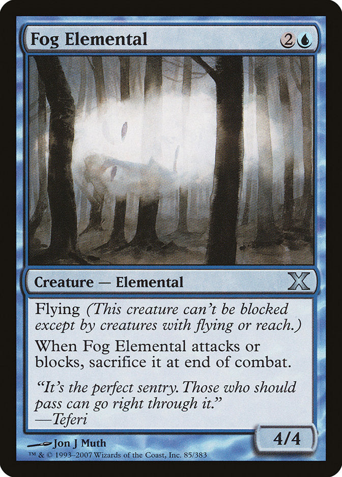 fog card mtg Magic: the Gathering - (172) All cards will be carefully packed for safe transit MTG Fog Elemental Classic Sixth
