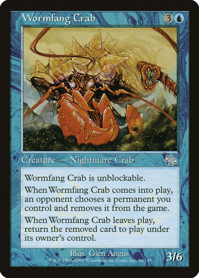 Wormfang Crab [Judgment] MTG Single Magic: The Gathering    | Red Claw Gaming