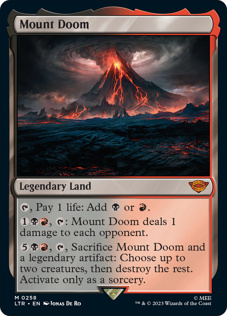 Mount Doom [The Lord of the Rings: Tales of Middle-Earth] MTG Single Magic: The Gathering    | Red Claw Gaming