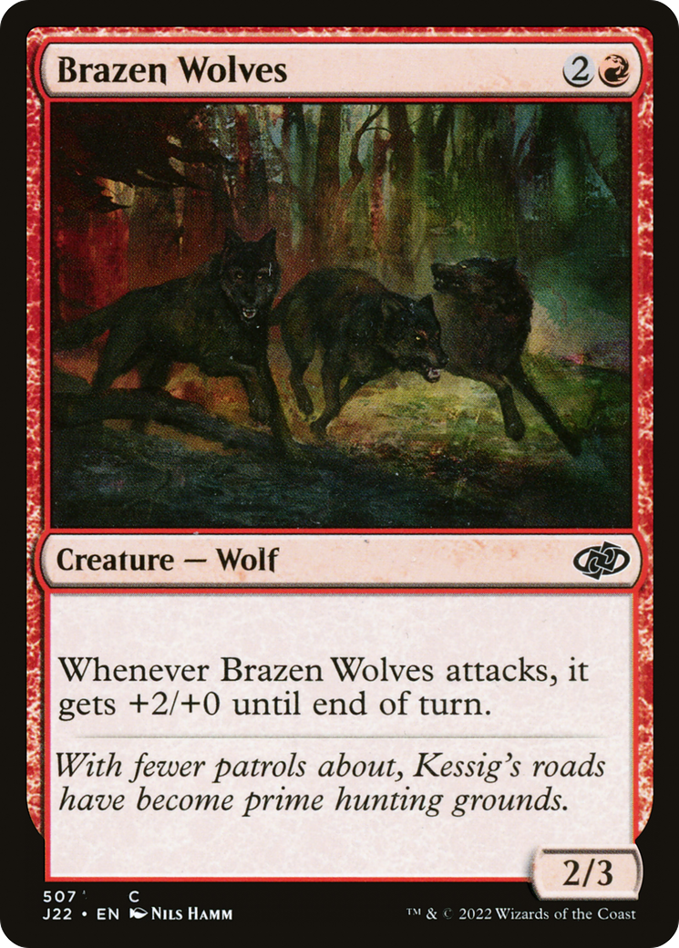 Brazen Wolves [Jumpstart 2022] MTG Single Magic: The Gathering    | Red Claw Gaming