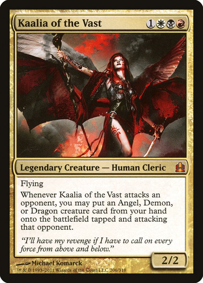 Kaalia of the Vast [Commander 2011] MTG Single Magic: The Gathering    | Red Claw Gaming