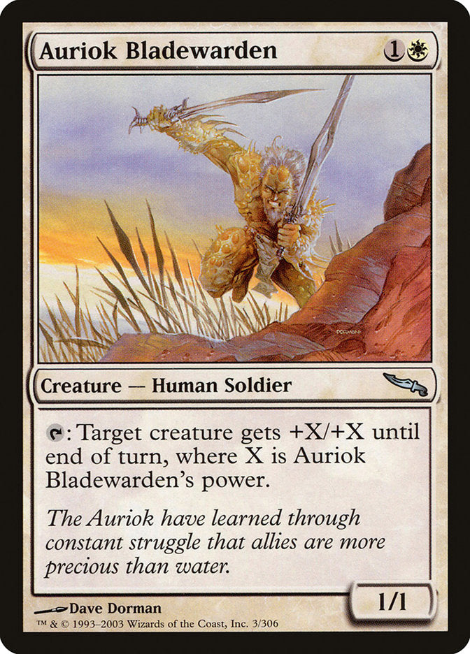 Auriok Bladewarden [Mirrodin] MTG Single Magic: The Gathering    | Red Claw Gaming