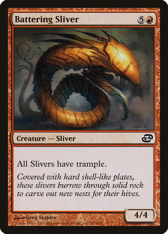 Battering Sliver [Planar Chaos] MTG Single Magic: The Gathering    | Red Claw Gaming