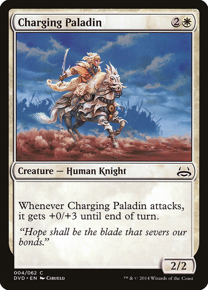 Charging Paladin (Divine vs. Demonic) [Duel Decks Anthology] MTG Single Magic: The Gathering    | Red Claw Gaming