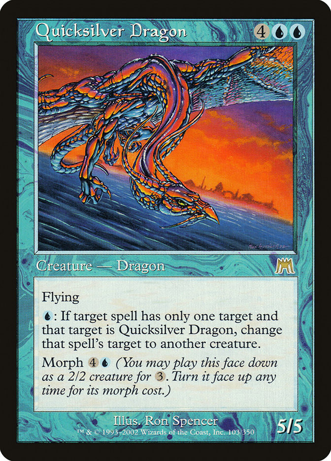Quicksilver Dragon [Onslaught] MTG Single Magic: The Gathering    | Red Claw Gaming