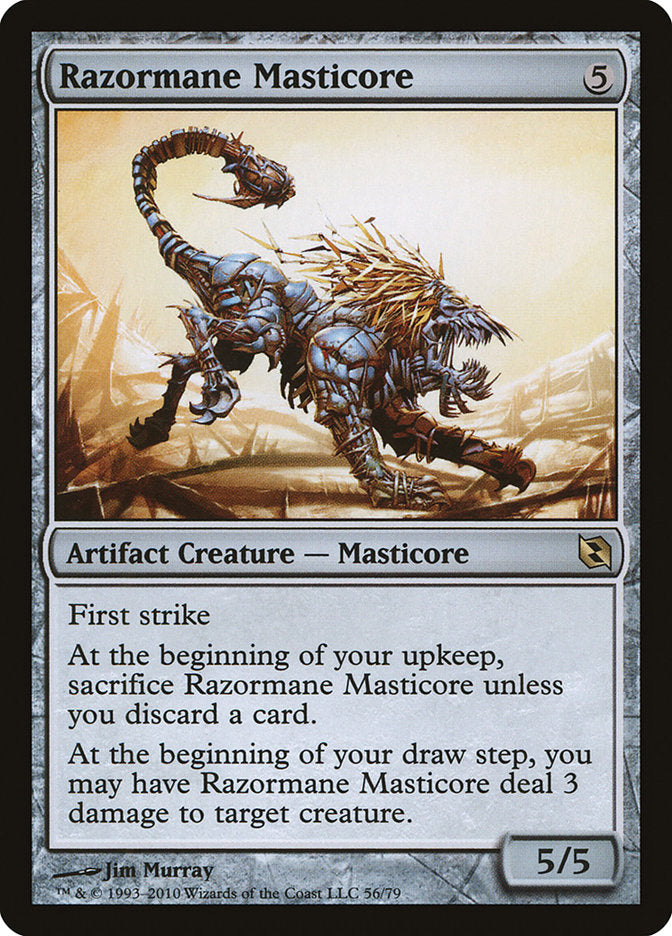 Razormane Masticore [Duel Decks: Elspeth vs. Tezzeret] MTG Single Magic: The Gathering    | Red Claw Gaming