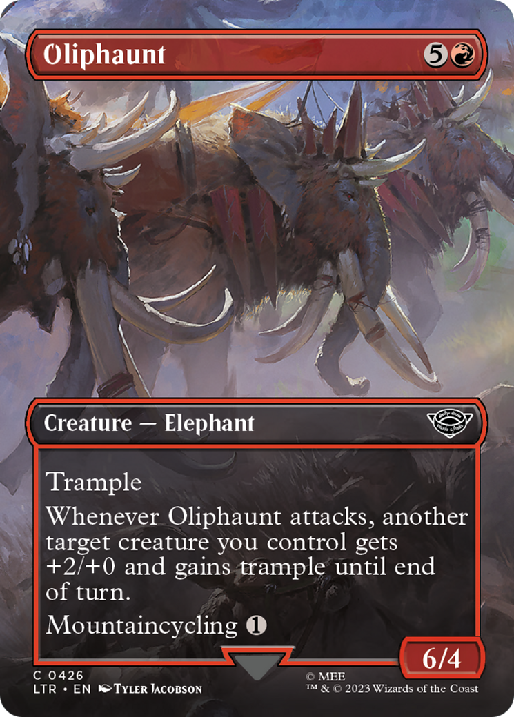 Oliphaunt (Borderless Alternate Art) [The Lord of the Rings: Tales of Middle-Earth] MTG Single Magic: The Gathering    | Red Claw Gaming
