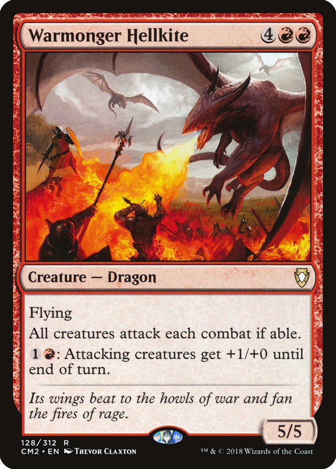Warmonger Hellkite [Commander Anthology Volume II] MTG Single Magic: The Gathering    | Red Claw Gaming
