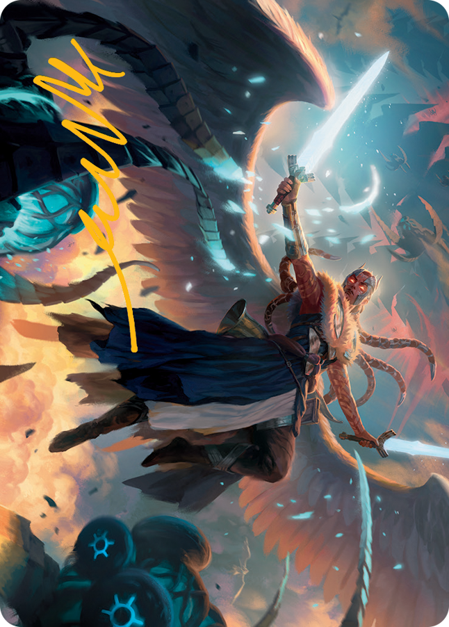 Boon-Bringer Valkyrie Art Card (Gold-Stamped Signature) [March of the Machine Art Series] MTG Single Magic: The Gathering    | Red Claw Gaming