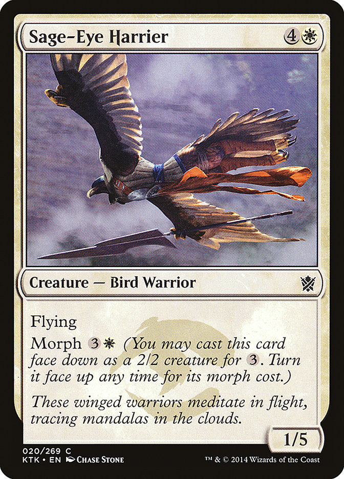 Sage-Eye Harrier [Khans of Tarkir] MTG Single Magic: The Gathering    | Red Claw Gaming
