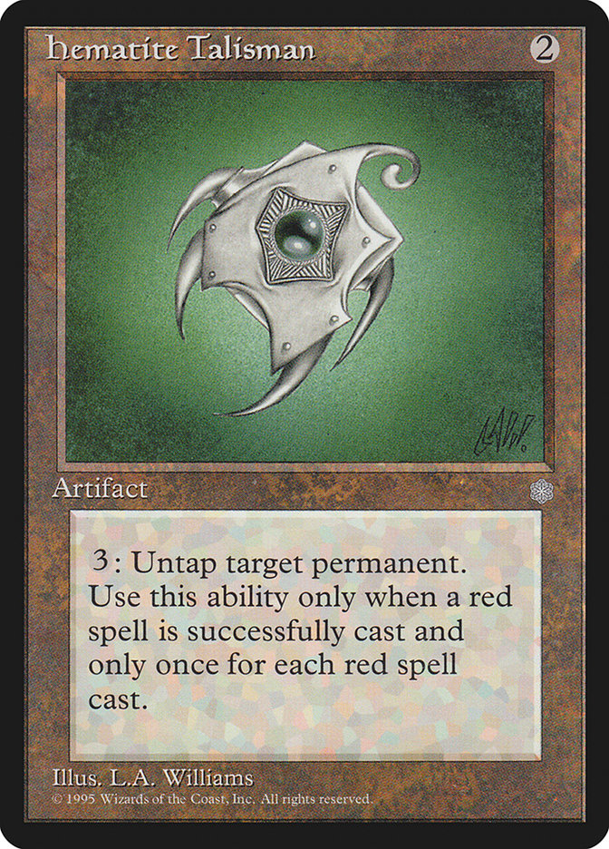 Hematite Talisman [Ice Age] MTG Single Magic: The Gathering    | Red Claw Gaming