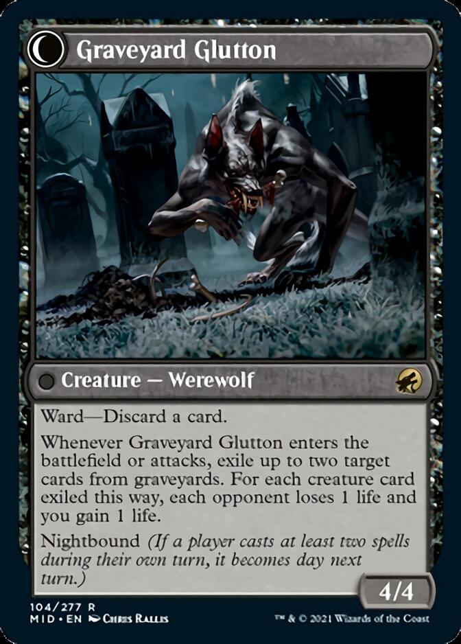 Graveyard Trespasser // Graveyard Glutton [Innistrad: Midnight Hunt] MTG Single Magic: The Gathering    | Red Claw Gaming