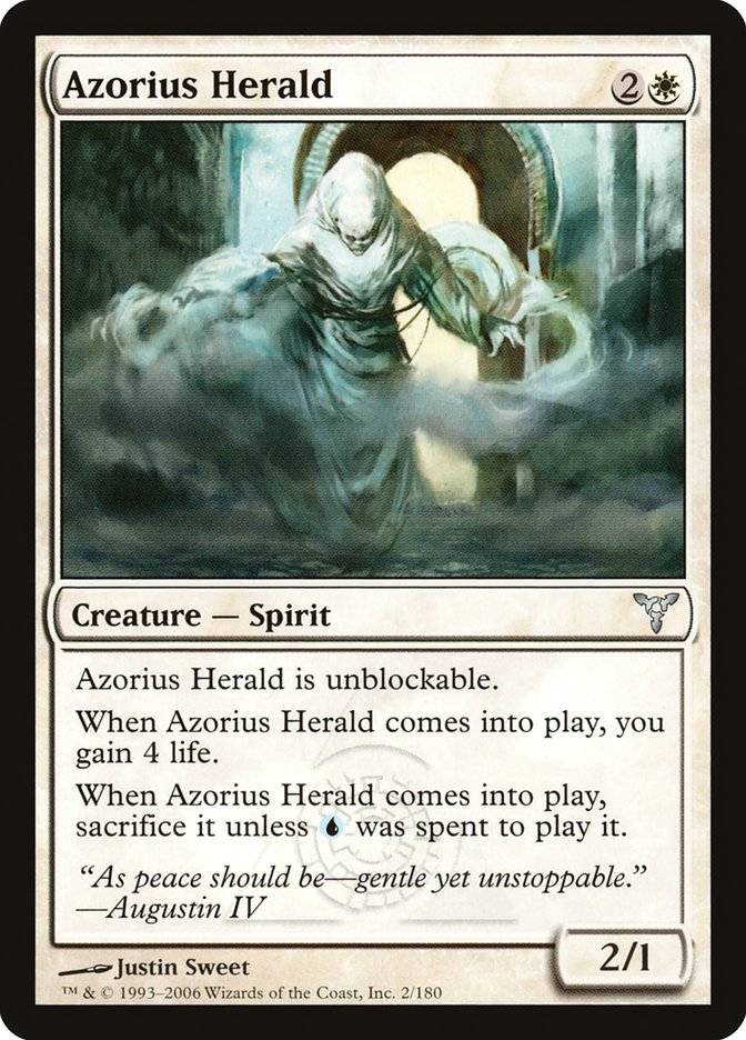 Azorius Herald [Dissension] MTG Single Magic: The Gathering    | Red Claw Gaming