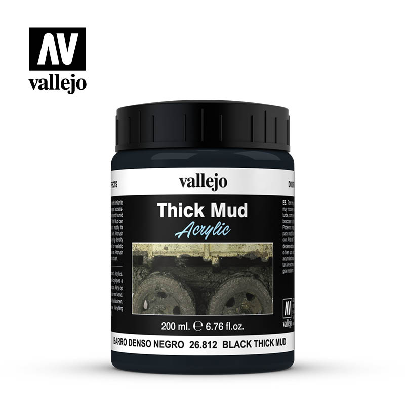 Black Thick Mud Vallejo Texture Vallejo    | Red Claw Gaming