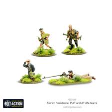 French Resistance PIAT and Anti-Tank Rifle Teams French Warlord Games    | Red Claw Gaming