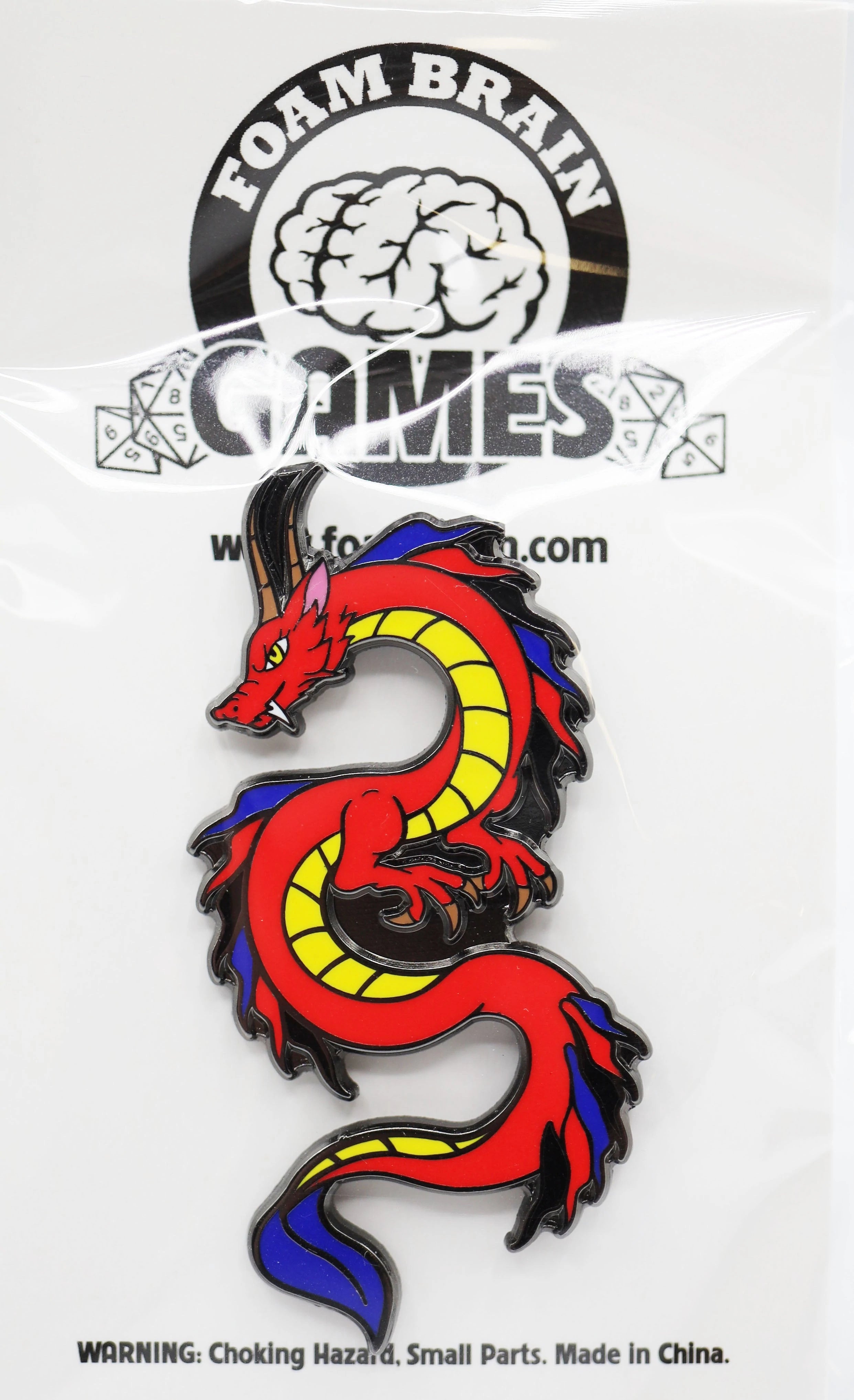 Pride Dragon Pins - Polyamorous Pins Foam Brain Games    | Red Claw Gaming