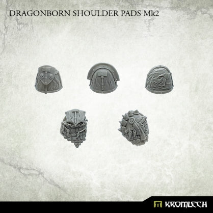 Dragonborn Shoulder Pads Mk2 (10) Minatures Kromlech    | Red Claw Gaming