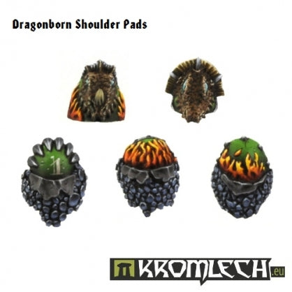 Dragonborn Shoulder Pads (10) Minatures Kromlech    | Red Claw Gaming
