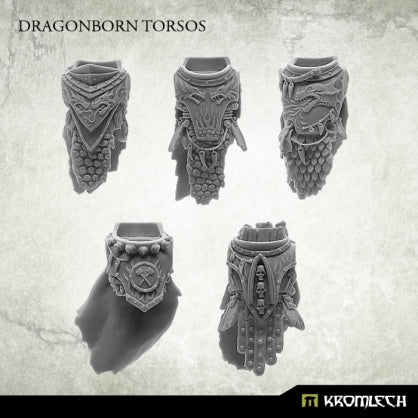 Dragonborn Torsos (5) Minatures Kromlech    | Red Claw Gaming