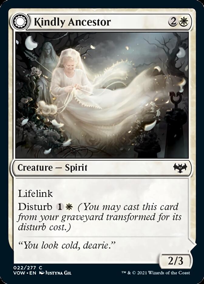 Kindly Ancestor // Ancestor's Embrace [Innistrad: Crimson Vow] MTG Single Magic: The Gathering    | Red Claw Gaming