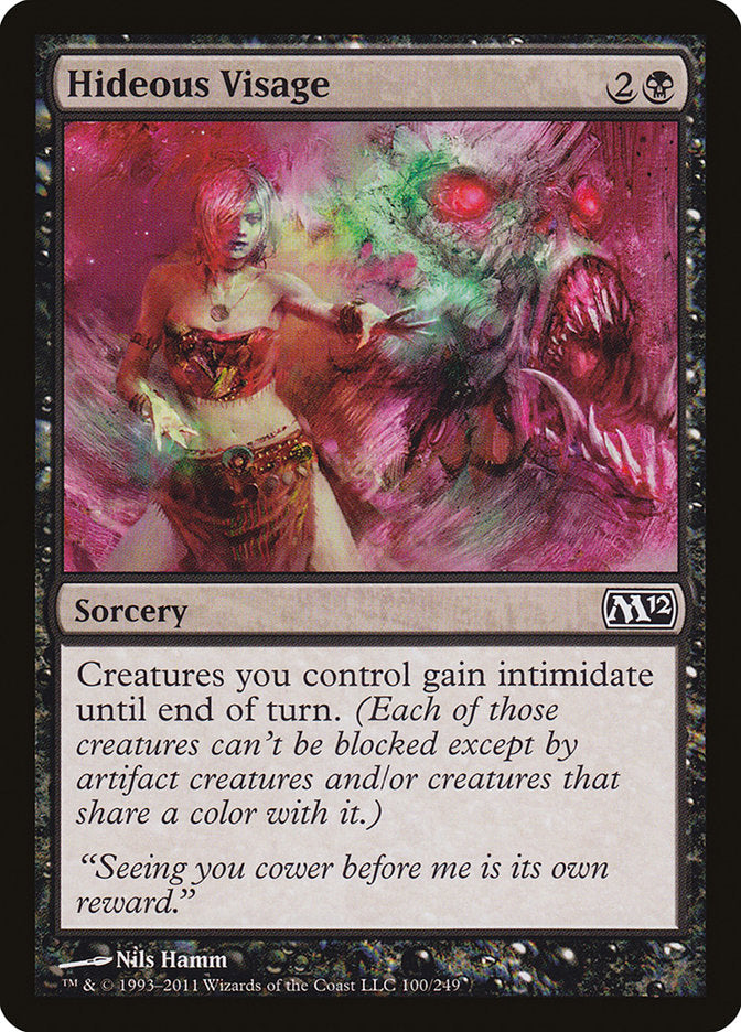 Hideous Visage [Magic 2012] MTG Single Magic: The Gathering    | Red Claw Gaming