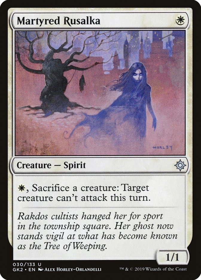 Martyred Rusalka [Ravnica Allegiance Guild Kit] MTG Single Magic: The Gathering    | Red Claw Gaming