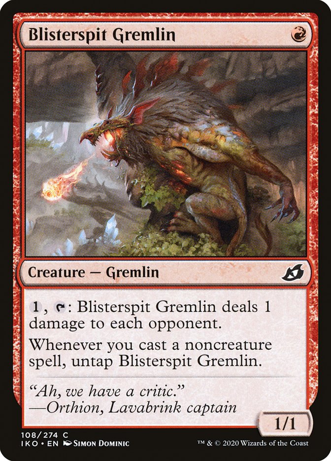 Blisterspit Gremlin [Ikoria: Lair of Behemoths] MTG Single Magic: The Gathering    | Red Claw Gaming