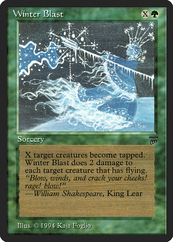 Winter Blast [Legends] MTG Single Magic: The Gathering    | Red Claw Gaming