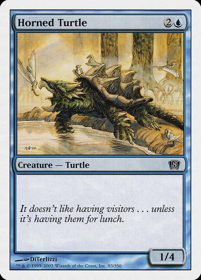 Horned Turtle [Eighth Edition] MTG Single Magic: The Gathering    | Red Claw Gaming