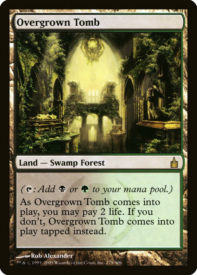 Overgrown Tomb [Ravnica: City of Guilds] MTG Single Magic: The Gathering    | Red Claw Gaming