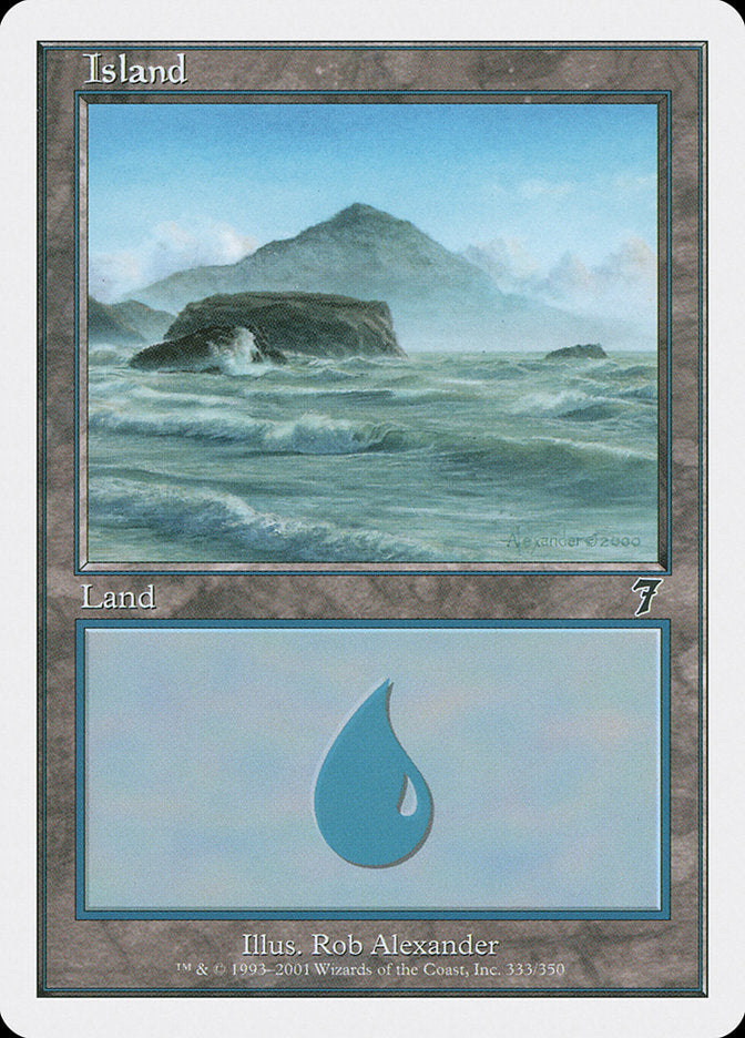 Island (333) [Seventh Edition] MTG Single Magic: The Gathering    | Red Claw Gaming