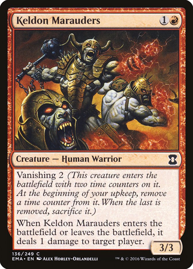 Keldon Marauders [Eternal Masters] MTG Single Magic: The Gathering    | Red Claw Gaming