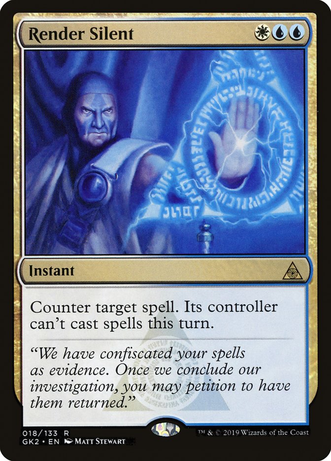 Render Silent [Ravnica Allegiance Guild Kit] MTG Single Magic: The Gathering    | Red Claw Gaming