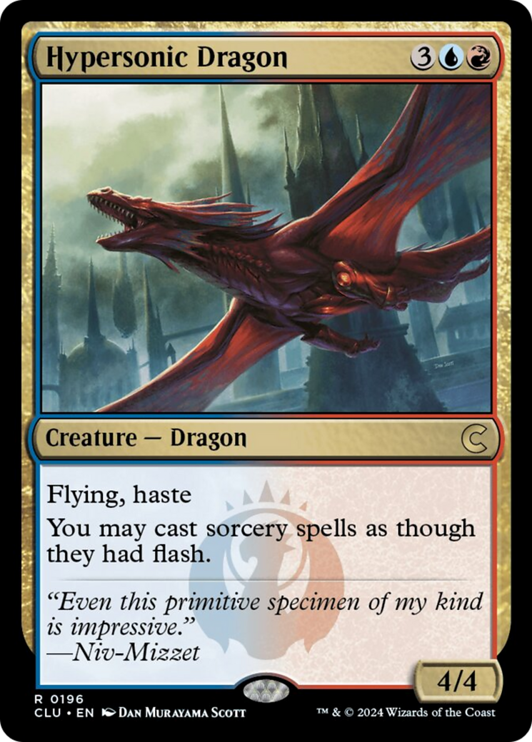 Hypersonic Dragon [Ravnica: Clue Edition] MTG Single Magic: The Gathering    | Red Claw Gaming