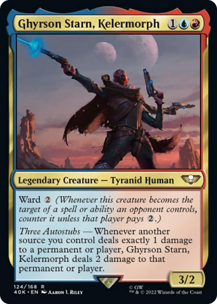 Ghyrson Starn, Kelermorph (Surge Foil) [Warhammer 40,000] MTG Single Magic: The Gathering    | Red Claw Gaming