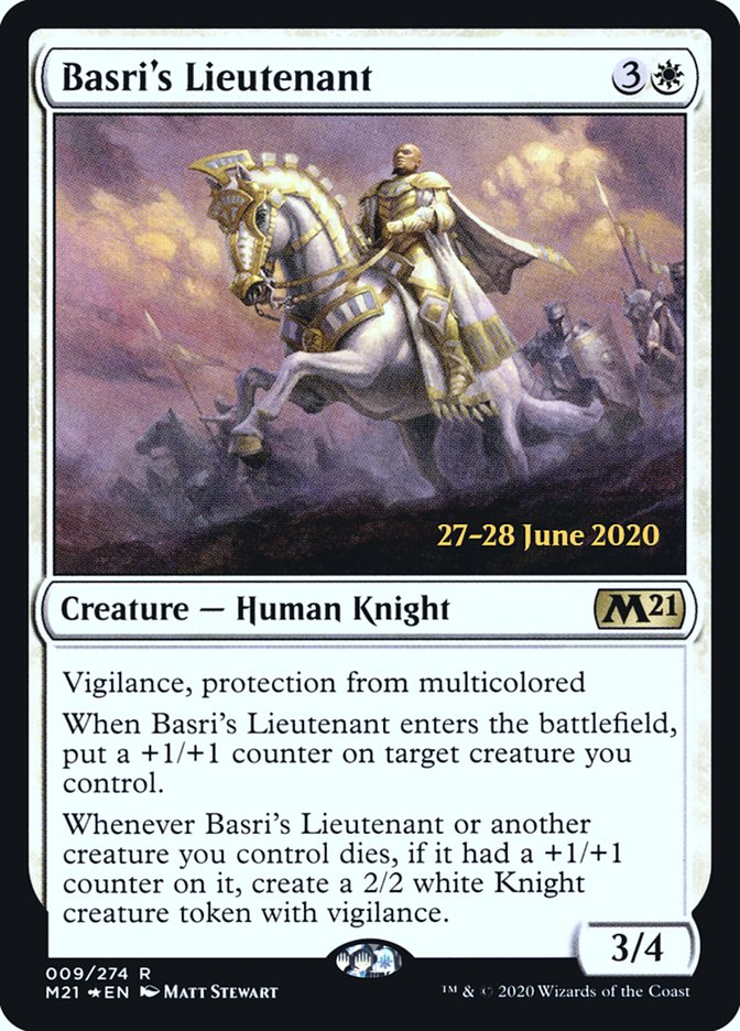 Basri's Lieutenant [Core Set 2021 Prerelease Promos] MTG Single Magic: The Gathering    | Red Claw Gaming